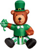 6 Foot St Patrick's Teddy Bear St. Patrick's Day Inflatable